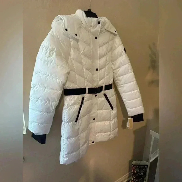 NWT MICHAEL KORS Hooded Puffer Jacket - White - Picture 7 of 16